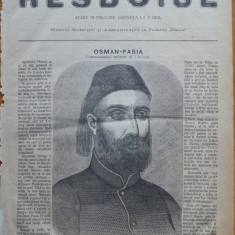 Ziarul Resboiul, nr. 106,1877, Osman Pasa, comandantul militar al Plevnei