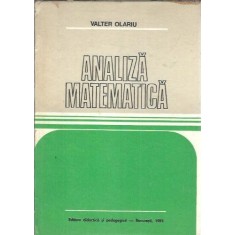 Analiza matematica - Valter Olariu