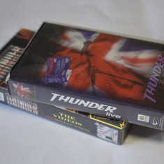 doua casete video concerte rock Thunder VHS caseta