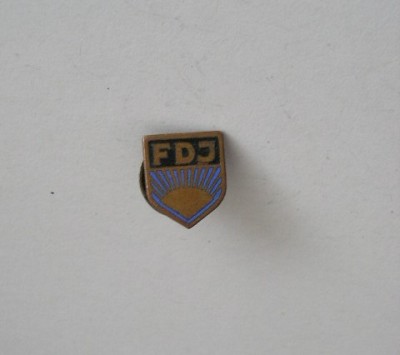 QW9 N5 87 - insigna - simobol soare - initialele FDJ foto