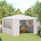 VidaXL Cort de petrecere profesional cu pereți alb 4 x 4 m 90 g/m&sup2;