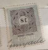 Timbre Austroungaria 1898 8 Filleri