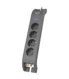 Prelungitor cu protectie 4 prize 2m gri PHILIPS SPN5144A