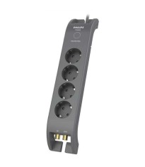 Prelungitor cu protectie 4 prize 2m gri PHILIPS SPN5144A