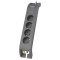 Prelungitor cu protectie 4 prize 2m gri PHILIPS SPN5144A