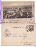 Cluj - Vedere generala - clasica, 1901, Circulata, Printata