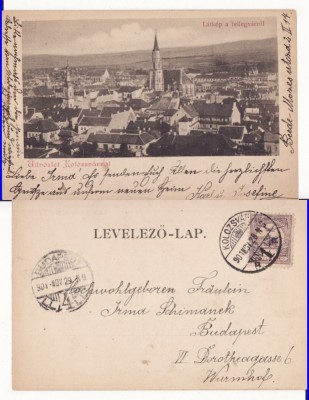 Cluj - Vedere generala - clasica, 1901 foto