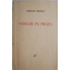 Versuri in proza &ndash; Adrian Maniu