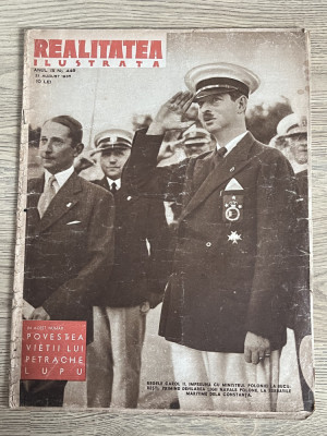 Realitatea Ilustrata 21 August 1935 - Regele Carol Serbarile Maritime Constanta foto