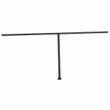 Cumpara ieftin Set stalp pentru copertina, antracit, 600x245 cm, fier