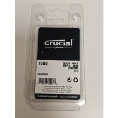 Memorie Ram Laptop, Crucial 16GB, DDR4, 2666Mhz, 1Rx8, 1.2V, CL17, PC4-21300, CB16GS2666.C8FT, Non-ECC, sodimm, 260 pini