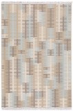 Cumpara ieftin Covor Model RE BORN 21706-450, Marime 80 x 150 cm, Bej, Bumbac reciclat si Polipropilena, Living, Dormitor, Sufragerie, Birou
