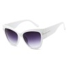 Ochelari de Soare pentru Femei - Techsuit (9778) - White / Gradient