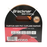 Furtun aer compresor profesional 10m din PVC si cuplare rapida universala Breckner Germany