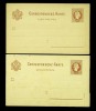 2 cărți poștale necirculate 2Kr. -1900