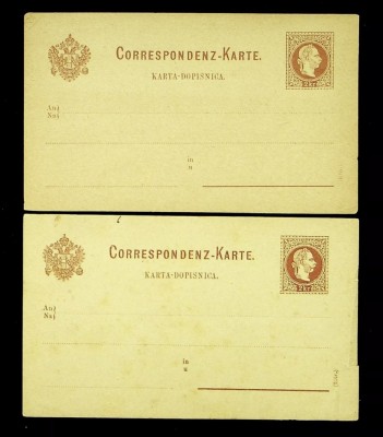 2 cărți poștale necirculate 2Kr. -1900 foto
