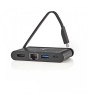 Adaptor USB Type C - HDMI USB3.0 Gigabit Ethernet USB Type C PD 100W, Nedis