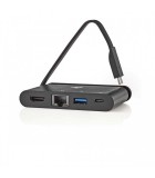 Adaptor USB Type C - HDMI USB3.0 Gigabit Ethernet USB Type C PD 100W