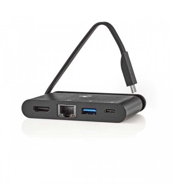 Adaptor USB Type C - HDMI USB3.0 Gigabit Ethernet USB Type C PD 100W foto