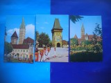 HOPCT LOT 2168 MEDIAS -JUD SIBIU -3 CARTI POSTALE-CIRCULATE