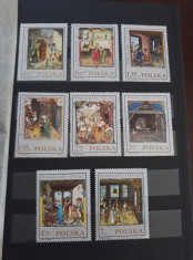 Polonia 1969 - Polish 16th Century Trades in Paintings - serie completa - MNH foto