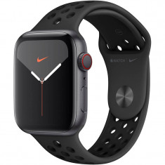 Smartwatch Apple Watch Nike Series 5 GPS Cellular 44mm Space Grey Aluminium Case Nike Sport Band S/M &amp;amp; M/L Anthracite Black foto