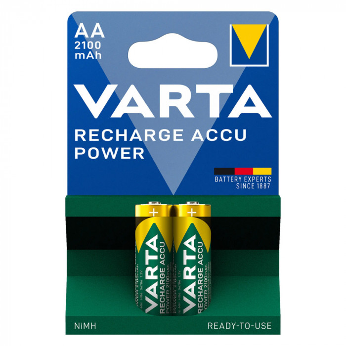 Baterie Reincarcabila Varta AA LR6 Acumulatori Preincarcati Ni-MH 1.2V 2100mAh Blister 2