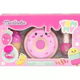 Martinelia Yummy Sweet Treats Set Frumusete Copii Fete, Paleta Farduri 9 Culori, Lac Unghii, Balsam Buze, Multicolor