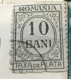 Timbre Taxa de Plata 10 Bani