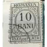 Timbre Taxa de Plata 10 Bani