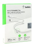 Belkin Boost Charge Usb-c To Ltg_silicone 1m White