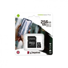 Card de Memorie MicroSDXC Kingston Select Plus, 256GB, Adaptor SD,