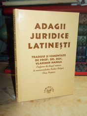 VLADIMIR HANGA - ADAGII JURIDICE LATINESTI , 1998 foto