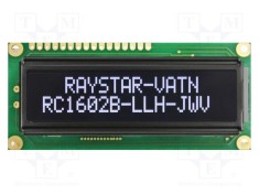 Afişaj LCD Alfanumeric VA Negative 16x2 RAYSTAR OPTRONICS