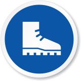 Eticheta pentru protecție a picioarelor