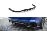 Spoiler Maxton Design versiunea 1 potrivit pentru bara de protectie M din spate pe BMW X5 Face cu pachet M dupa 2023, lac negru Performance AutoTuning