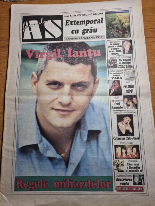 ziarul formula as 2 - 9 iulie 2001 - virgil iantu , narcisa suciu , paula seling