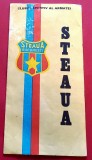 Brosura-pliant fotbal - STEAUA BUCURESTI (anii`80)