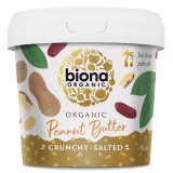 Crema de Arahide Crunchy Bio cu Sare 1kg Biona - Fara Ulei de Palmier