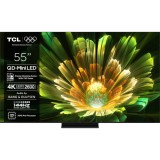 Televizor smart Mini LED TCL 4K UHD HDR 55Q7C, 138 cm, WiFi, 100 Hz, smart Google TV, Clasa F