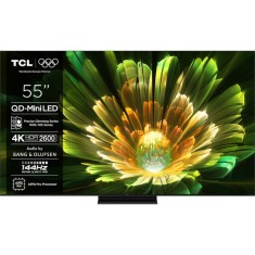 Televizor smart Mini LED TCL 4K UHD HDR 55Q7C, 138 cm, WiFi, 100 Hz, smart Google TV, Clasa F