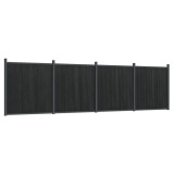 Cumpara ieftin Panouri pentru gard, gri, 699x186 cm, WPC
