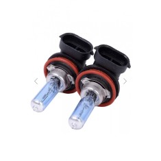 Becuri halogen 100w , H11 ,+130%,super white 12v lumina alba