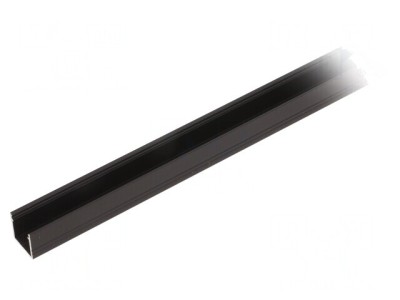 Profil LED Aluminiu Anodizat 1m Negru SMART10 foto