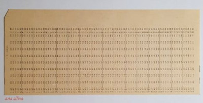 Cartela perforata ____ Punched card foto