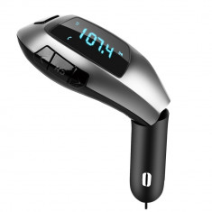 Modulator auto universal X7, Bluetooth, functie FM, argintiu foto