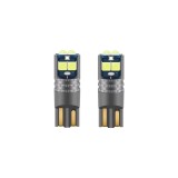 set 2 leduri t10 w5w, canbus ,alb 6000k, 12v, 6 led