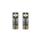 set 2 leduri t10 w5w, canbus ,alb 6000k, 12v, 6 led