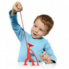 Omuleti flexibili, Jucarie cu Ventuze Sibelly, Figurina din cauciuc siliconic cu ventuze - Rosu foto