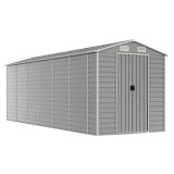 Cumpara ieftin Sopron de gradina gri deschis 191x555x198 cm, otel galvanizat